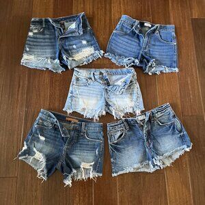 Designer Jean Shorts size 24 - 5 pair $60 or $15 each
